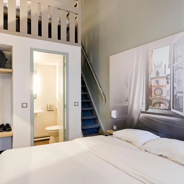 غرفة رباعية، B&B HOTEL Rouen Parc des Expos Zenith 1/10