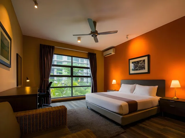 جناح عائلي بريميير بسرير كوين وسريرين منفصلين، Acappella Suite Hotel 1/1