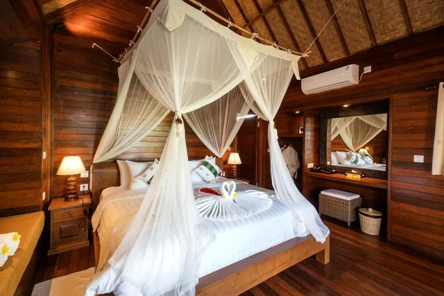 غرفة ديلوكس بسرير مزدوج أو سريرين منفصلين، Royal Retreat Villa's Lembongan 4/8
