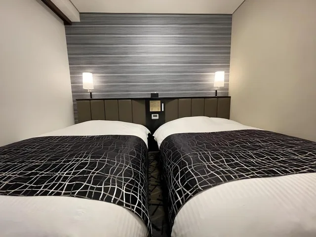 Room, 2 Double Beds, APA Hotel Hachioji Eki Nishi (ex Central Hotel Hachioji) 3/4