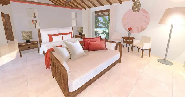 Beach, Superior, Villa, King Bed, Sea View, Sofa، Robinson Maldives - Adults Only 2/4