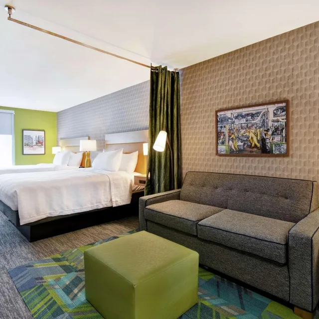 استوديو بسريرين كوين مع أريكة، Home2 Suites By Hilton Taylor Detroit 1/6