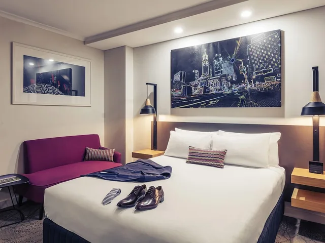 غرفة سوبيريور بسرير كوين بإطلالة على المدينة، Mercure Brisbane King George Square 3/7