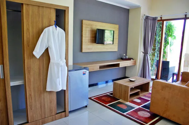 بنغل بسرير مزدوج بإطلالة على الحديقة، Bali Dive Resort And Spa 5/10