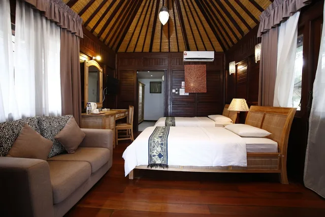 شاليه بسرير كينج بإطلالة على البحر، Sutera @ Mantanani Island Resort and Spa 2/4