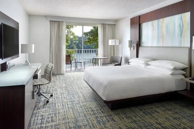 غرفة ديلوكس بسرير كينج بإطلالة على البحيرة، Atlanta Evergreen Lakeside Resort 2/3