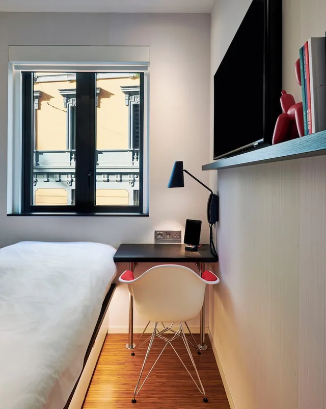 غرفة مفردة بسرير مزدوج، citizenM Rome Isola Tiberina 4/5