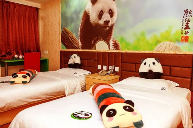 غرفة قياسية بسريرين منفصلين، Panda Prince Hotel (Chengdu Xinhua Park) 1/1