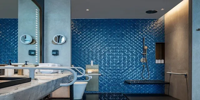 غرفة كلاسيكية بسريرين كوين بإطلالة على الجبل مع دخول الصالة لذوي الإعاقة، InterContinental Yining by IHG 6/6