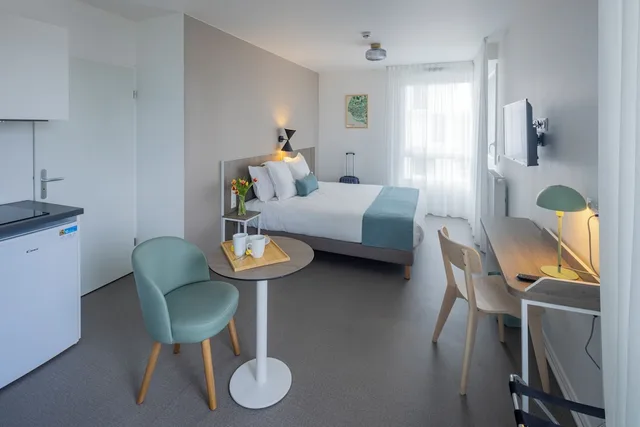استوديو بسرير مزدوج، All Suites Appart Hotel Le Havre 3/3