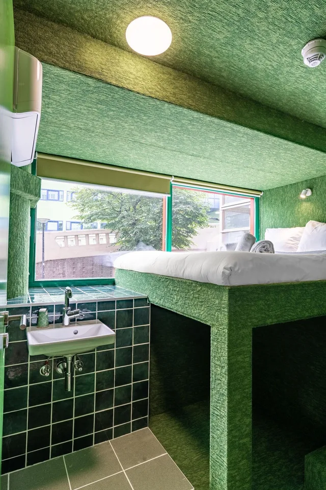 غرفة بسرير مزدوج بحمام مشترك، Hotel Not Hotel Rotterdam 4/5
