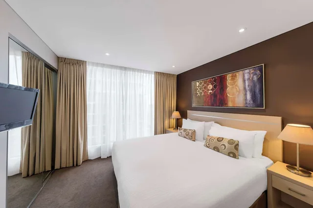 شقة ديلوكس بغرفتي نوم، Oaks Adelaide Horizons Suites 1/5