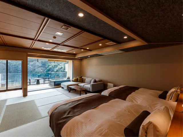 Japanese, Junior Suite, Twin Beds, 2 Outdoor Bath، TACHIBANA SHIKITEI 1/3