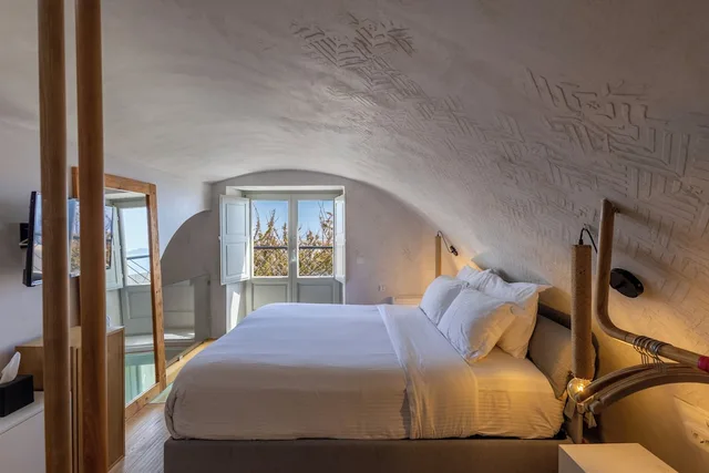 فيلا بسرير كوين بإطلالة على البحر مع أريكة بجاكوزي، Santorini Soul Villas - Adults Only 4/6