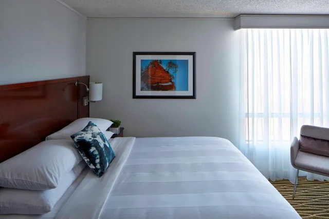 غرفة بسرير كينج بحوض استحمام لذوي الإعاقة، Minneapolis Marriott Southwest 1/5