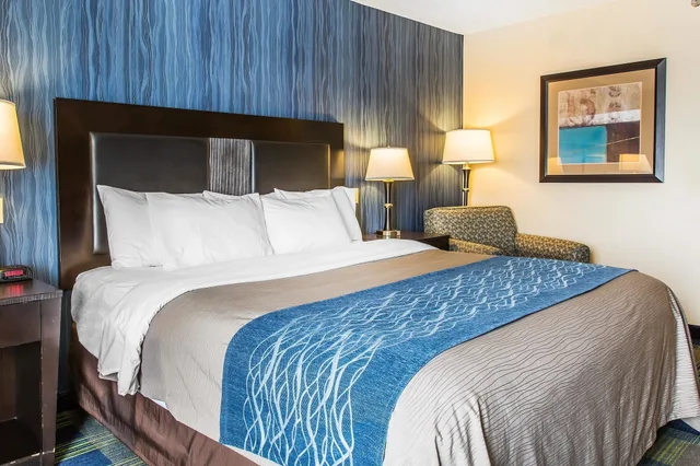 جناح بسرير كينج مع أريكة لذوي الإعاقة، Comfort Inn and Suites Meriden 2/4