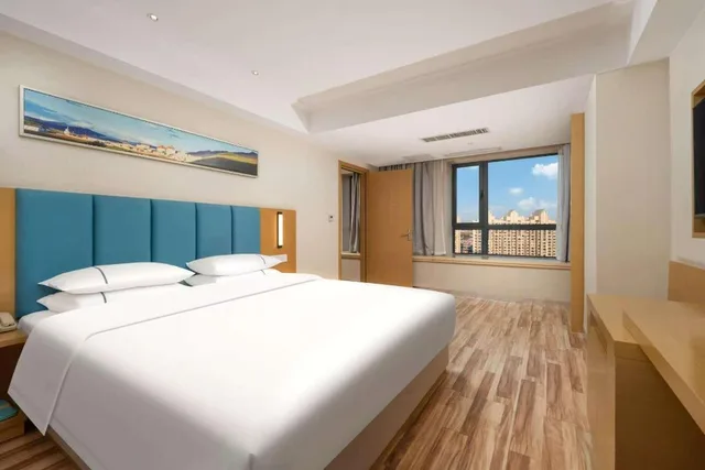 جناح ديلوكس بسرير كينج، City Comfort Inn Jingzhou Wanda Plaza 1/2