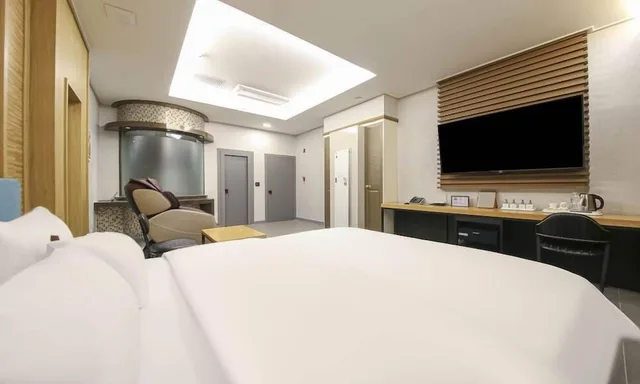 غرفة بريميوم بسرير مزدوج، Gwangju Gwangsangu Hanam Hound Hotel 1/3
