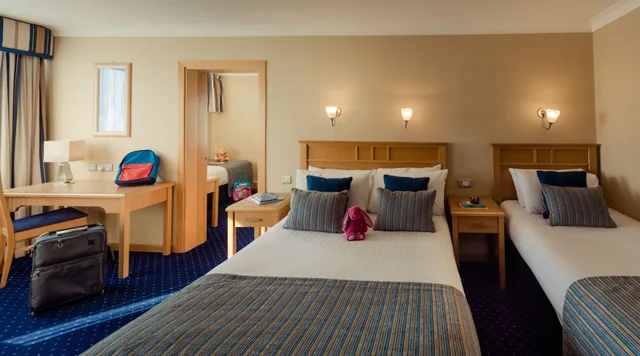 غرفة بسرير مزدوج بحوض استحمام لذوي الإعاقة، Rochestown Lodge Hotel 2/4