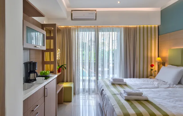 استوديو بسرير فردي، Leonidas Hotel & Apartments 1/1
