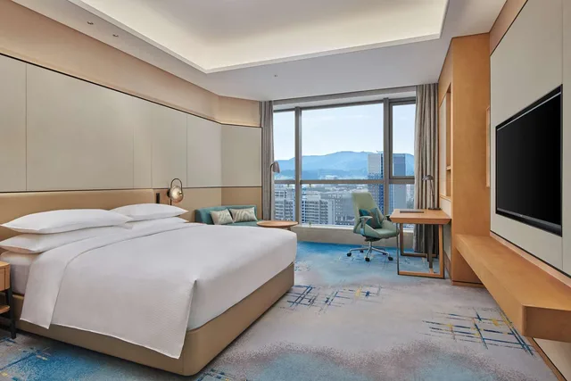 غرفة تنفيذية بسرير كينج مع دخول الصالة، Hilton Suzhou Wuzhong 2/7
