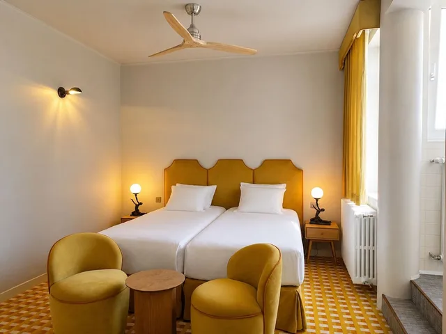 Room, Twin Beds, Hotel Le Berger 9/10