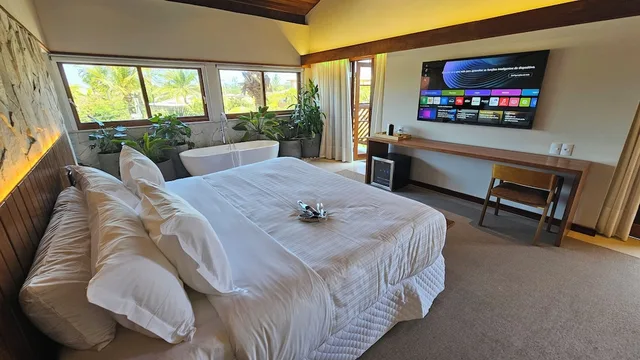 غرفة فاخرة بسرير كينج وسريرين منفصلين، Pousada Casa Do Forte 1/8