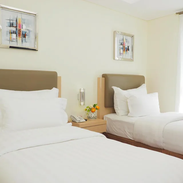 غرفة سوبيريور بسريرين منفصلين بإطلالة، D'primahotel Airport Jakarta Ii 4/6