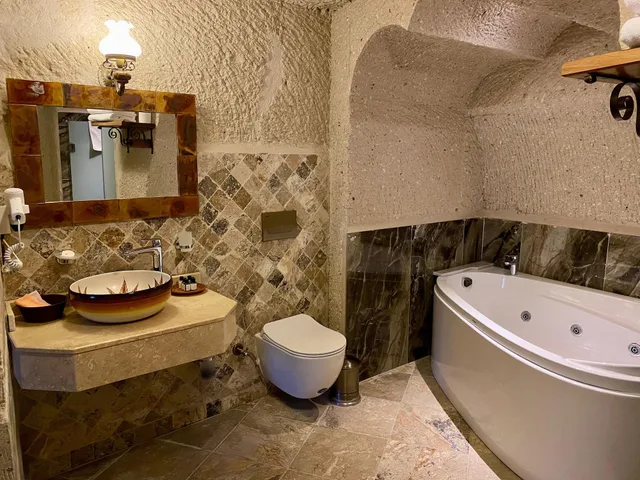 غرفة ديلوكس بسرير مزدوج بجاكوزي، Aren Cave Hotel 10/10