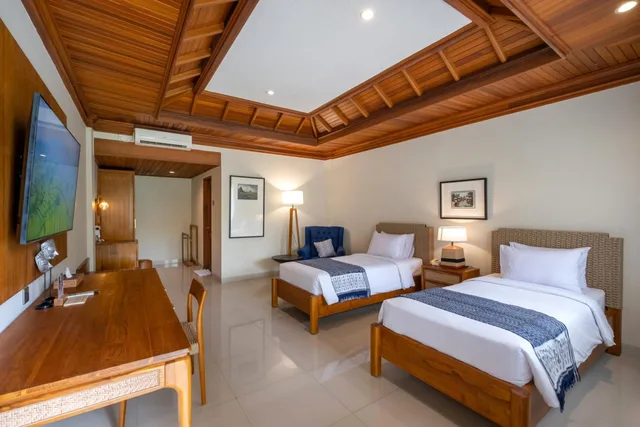 غرفة ديلوكس بسرير مزدوج أو سريرين منفصلين بإطلالة على الحديقة، Bhuwana Ubud Hotel 6/10