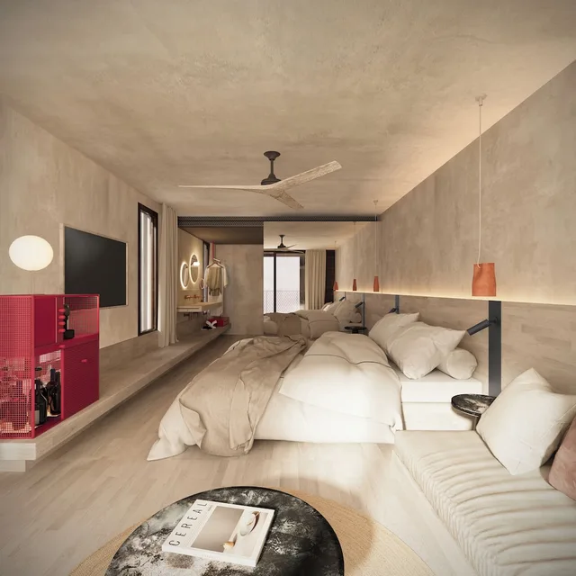 غرفة سوبيريور بسرير كينج، Terreno Barrio Hotel 9/10