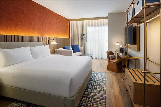 Studio, King Bed, Kitchenette, Accessible, The Nobleman Fort Worth, Tapestry Collection by Hilton 1/2