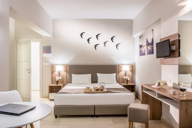 غرفة رباعية بسرير مزدوج وسريرين منفصلين، Marianthi Apartments 4/10