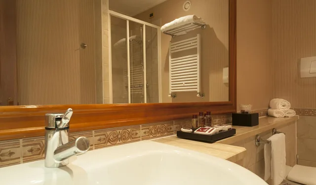 غرفة ديلوكس بسرير مزدوج، Shg Hotel De La Ville Vicenza 7/9