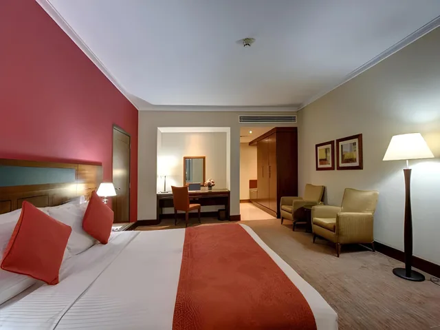 جناح بسرير مزدوج أو سريرين منفصلين بغرفتي نوم، J5 Rimal Hotel Apartments 1/2