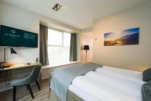 غرفة سوبيريور بسريرين منفصلين بإطلالة على المدينة، Fru Haugans Hotel 2/6