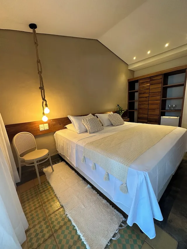 غرفة قياسية بسرير مزدوج بإطلالة على البحر، Hotel Da Pipa 2/9