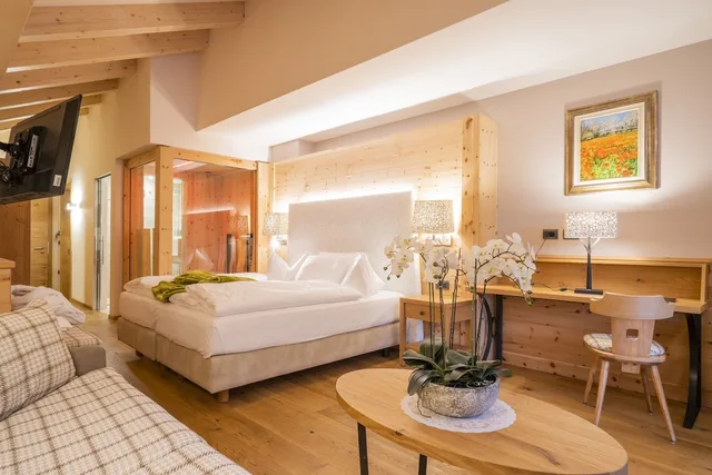 جناح استوديو بانورامي بسرير كوين، Hotel Cesa Tyrol 1/4