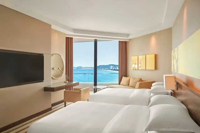 غرفة كلوب بسريرين منفصلين بإطلالة على البحر، Sheraton Nha Trang Hotel Spa 3/7