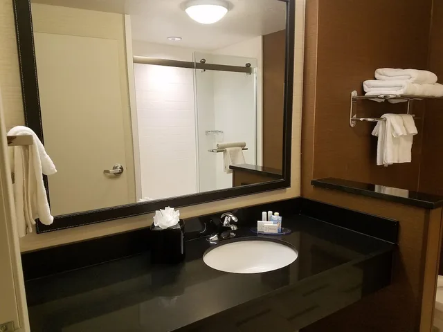 استوديو بسرير كينج مع أريكة لذوي الإعاقة، Fairfield Inn & Suites by Marriott Gallup 1/1
