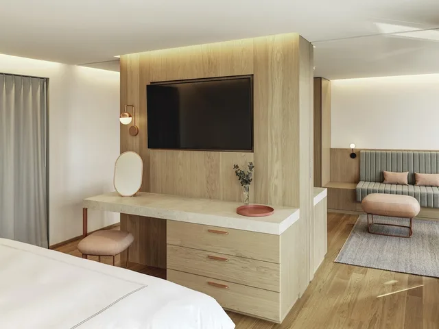 جناح بسرير كينج بشرفة، Swissotel Kursaal Bern 3/4