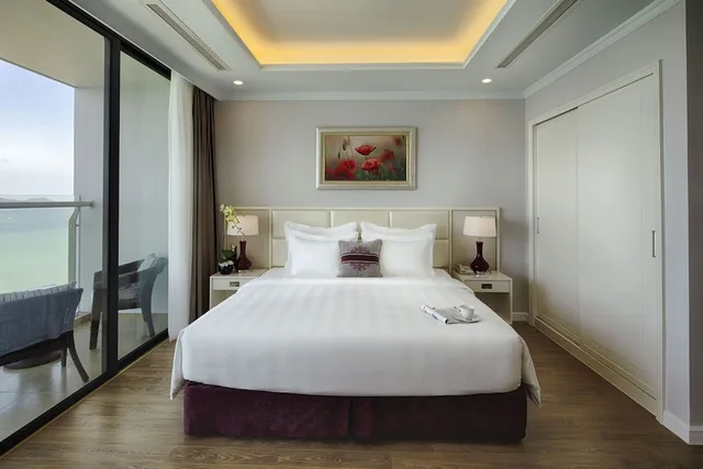 استوديو بسرير كينج بإطلالة على البحر، Vinpearl Beachfront Nha Trang 3/10