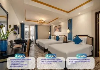غرفة ديلوكس ثلاثية، Hoi An Blue Sky Boutique Spa 1/2