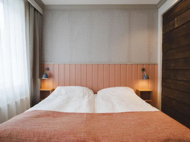 غرفة بسرير مزدوج أو سريرين منفصلين، Grand Hotell Egersund 10/10