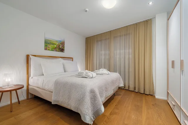 شقة فاخرة بسريرين كينج بغرفتي نوم مع أريكة، Swiss Hotel Apartments Interlaken 5/10