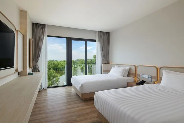 غرفة سوبيريور بسريرين منفصلين، Phetara Hotel Mahachai 2/8