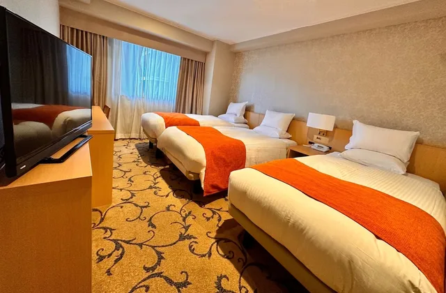 غرفة ديلوكس ثلاثية بسريرين منفصلين مع أريكة في الملحق، Rose Garden Hotel Shinjuku 1/1