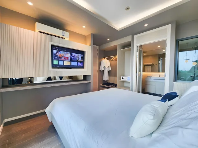 جناح بإطلالة على الحديقة بغرفتي نوم بمطبخ، Bayphere Hotel Pattaya JC 1/1