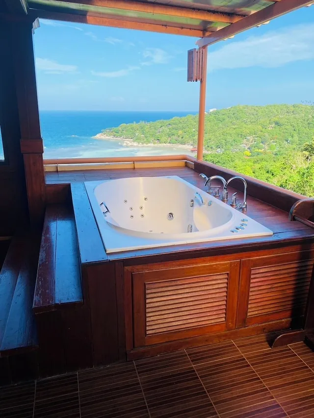 غرفة عائلية بسريرين كوين بإطلالة على البحر بشرفة، Ko Tao Resort - Paradise Zone 7/9