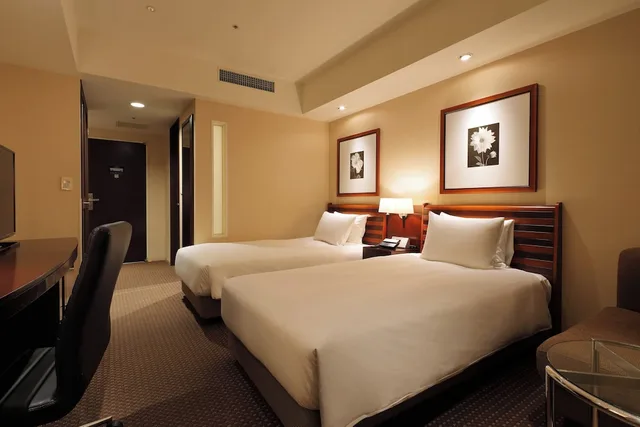 غرفة بريميوم بسريرين منفصلين بإطلالة على المدينة في طابق مرتفع، Ana Crowne Plaza Okayama Formerly Ana Hotel Okayama 2/5
